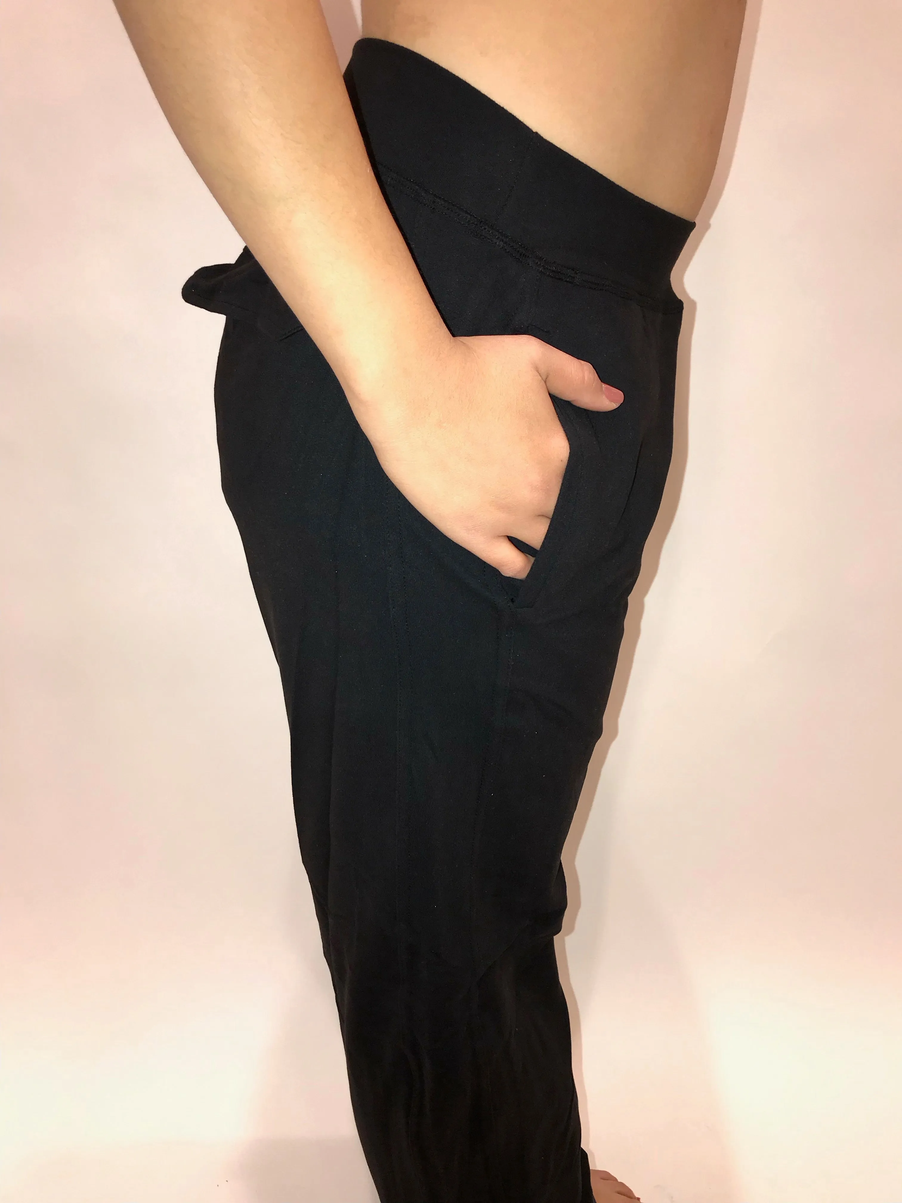 NINJA PANTS UNISEX BLACK MICROFIBER