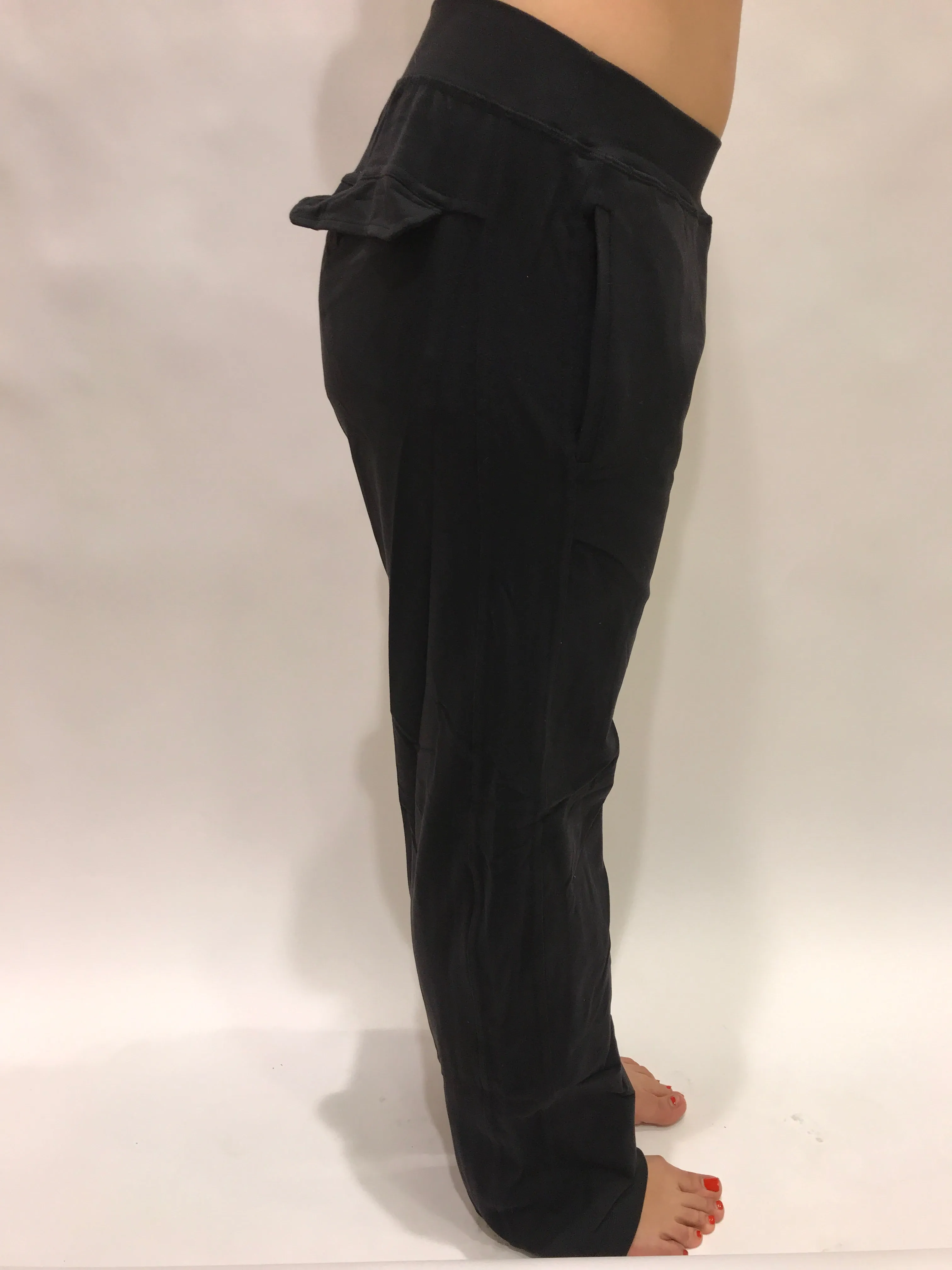 NINJA PANTS UNISEX BLACK MICROFIBER