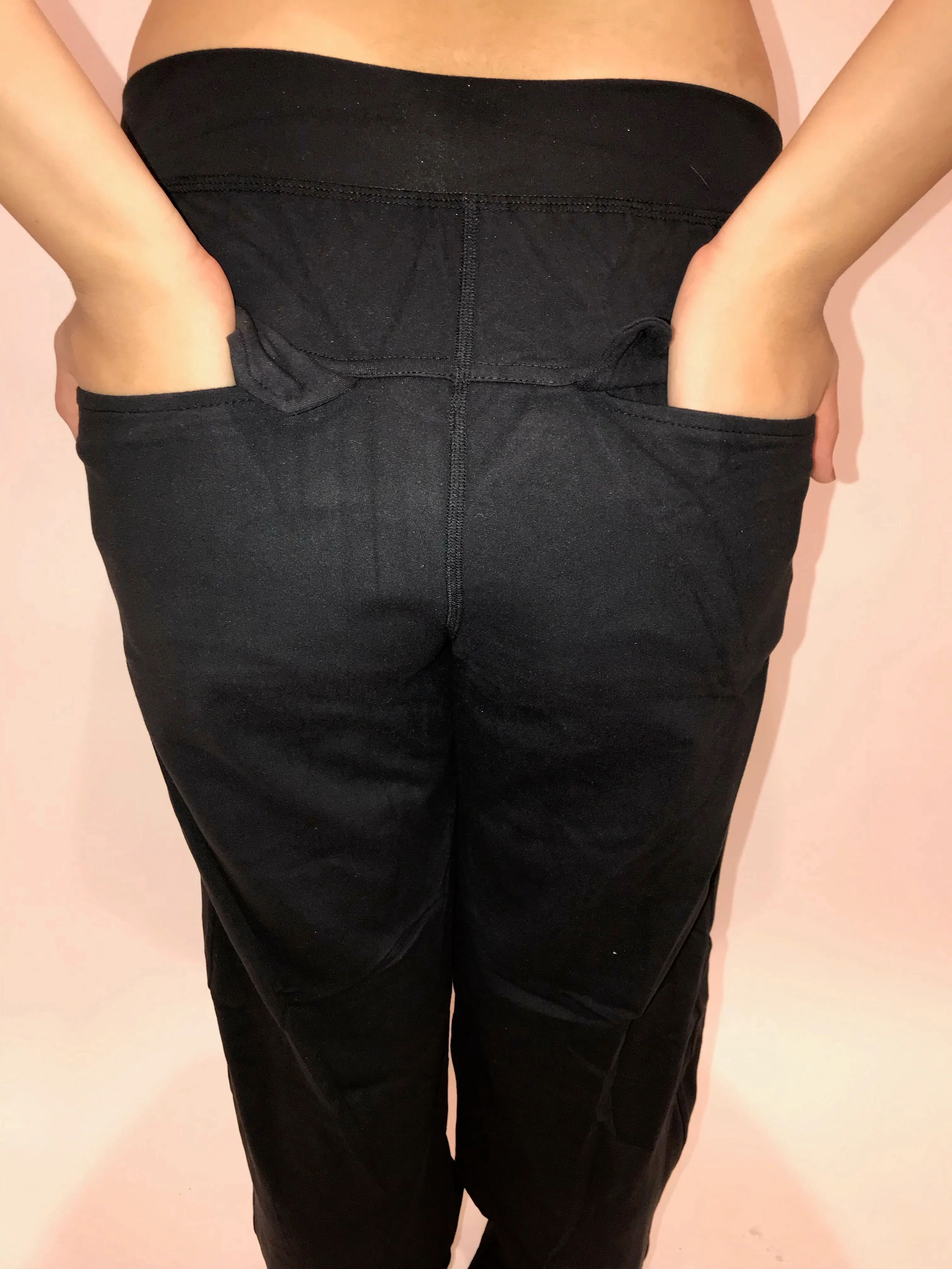 NINJA PANTS UNISEX BLACK MICROFIBER