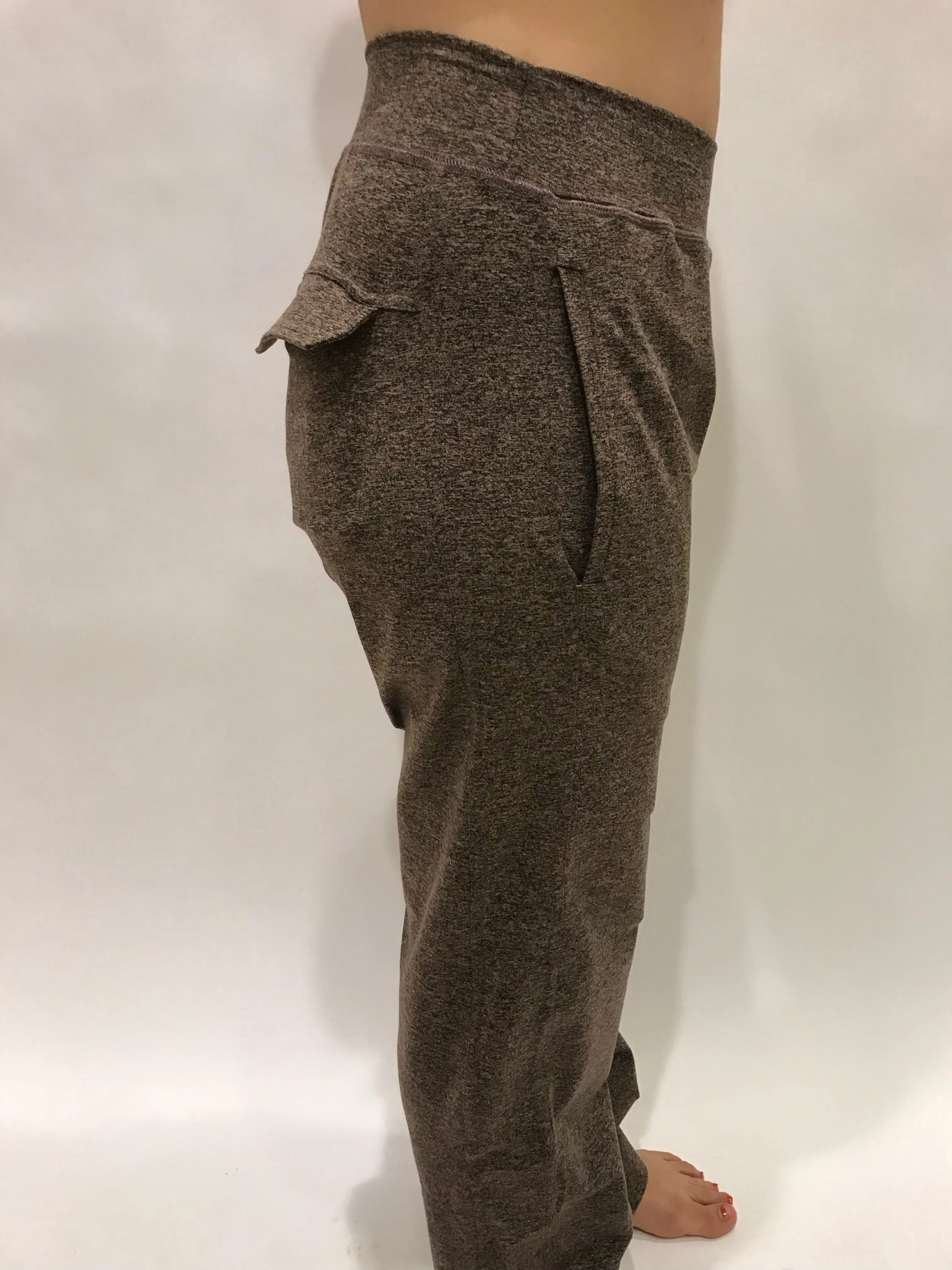 NINJA PANTS UNISEX BROWN MICROFIBER