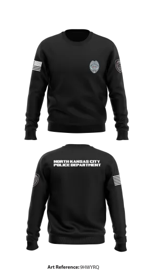 North Kansas City Police Department Store 1 Core Men's Crewneck Performance Sweatshirt - 9hWYrQ