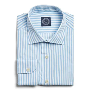Nylon Stretch Bold Stripe - Blue