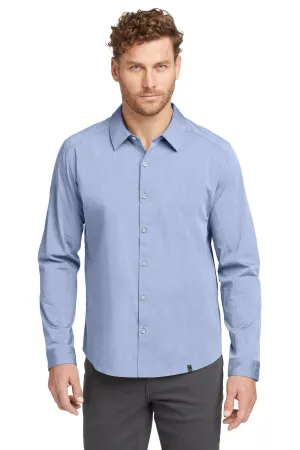 OGIO  Commuter Woven Shirt. OG1002 Metal Blue Heather