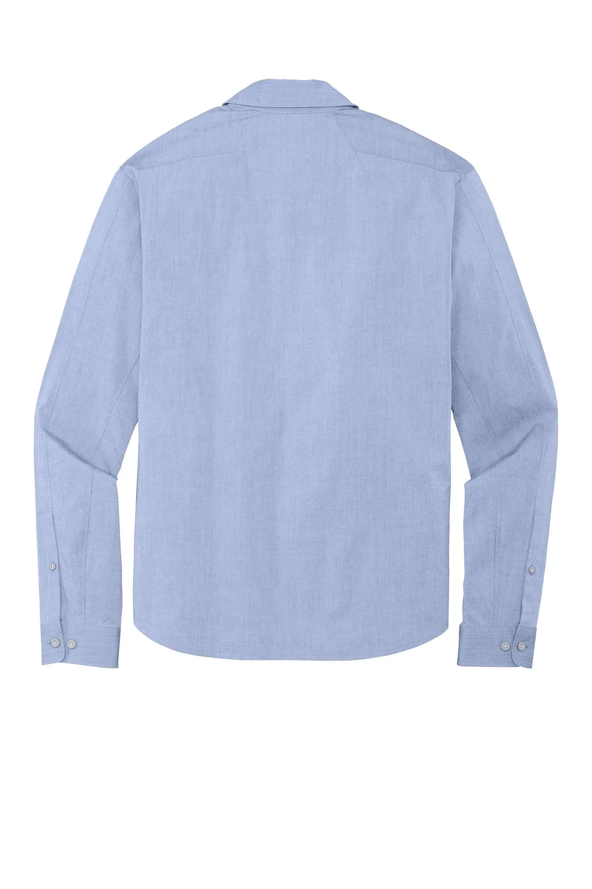 OGIO  Commuter Woven Shirt. OG1002 Metal Blue Heather