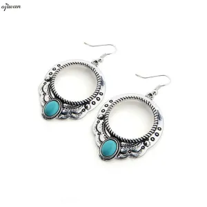 oorbellen Ethnic Earrings aritos Gypsy Earrings Women Tribal Earrings Hippie Indian Native American Jewelry Navajo Boho Earrings