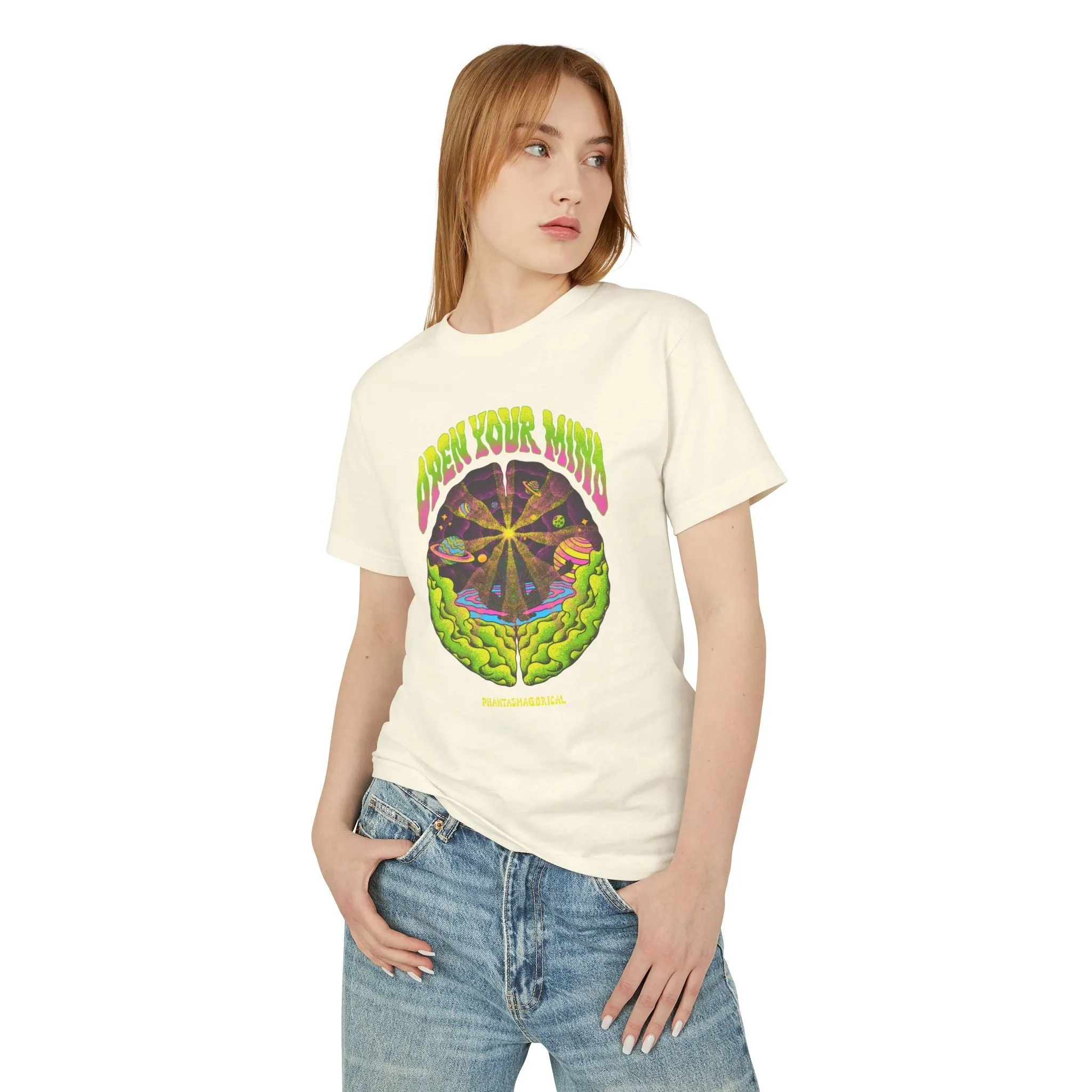 Open Your Mind - Unisex Garment-Dyed Heavyweight Cotton Tee