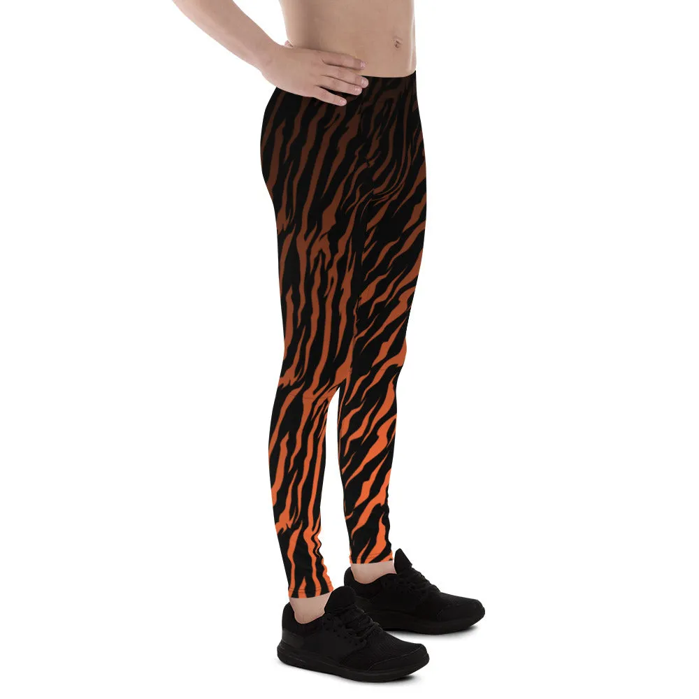 Orange and Black Tiger - Crazy-Ass Leggings - Men's