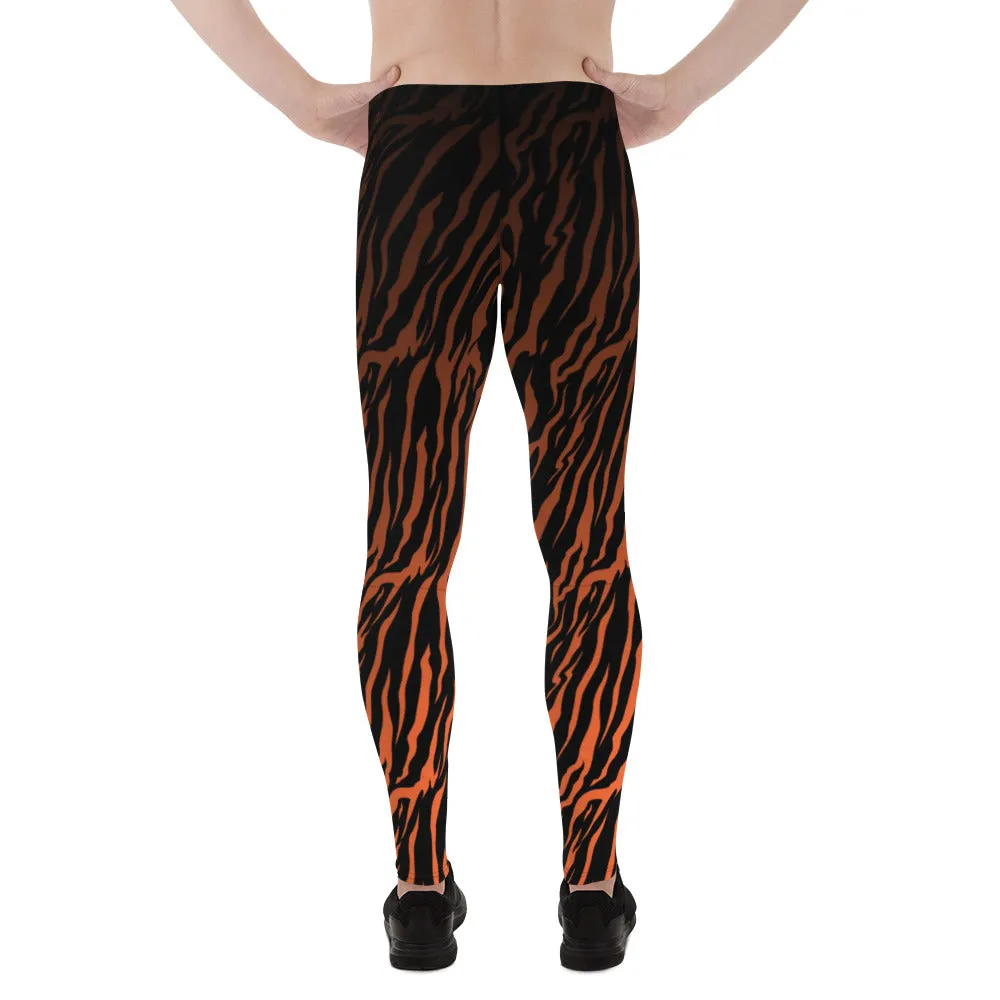 Orange and Black Tiger - Crazy-Ass Leggings - Men's