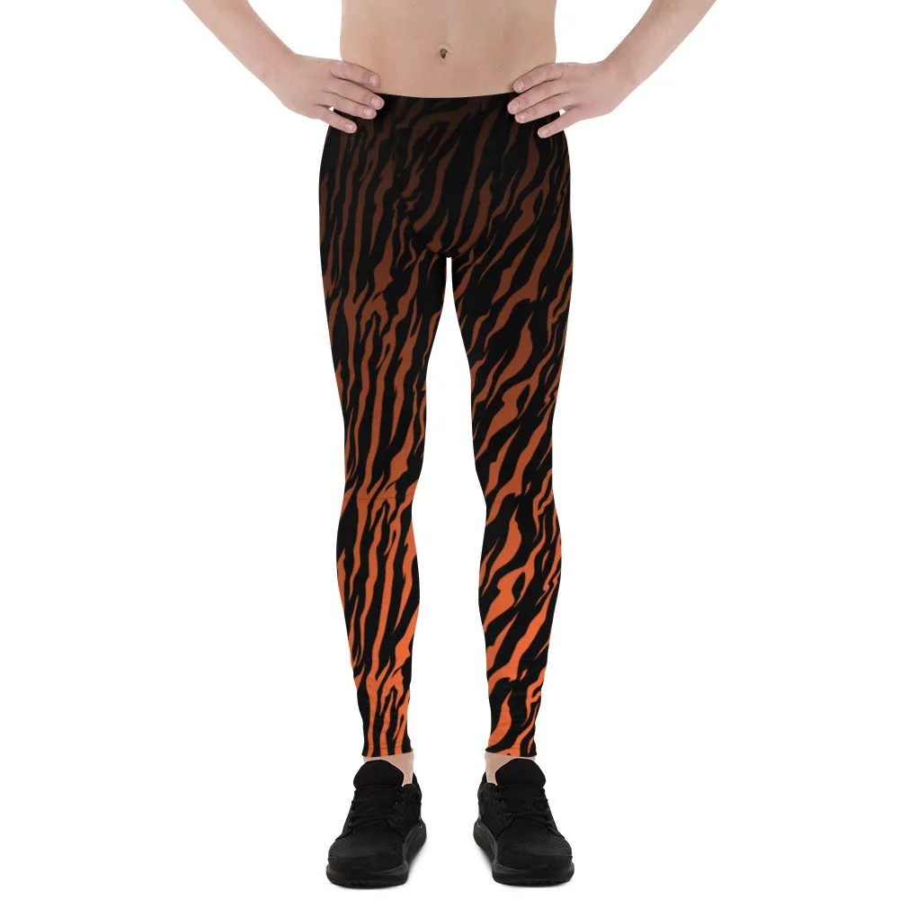 Orange and Black Tiger - Crazy-Ass Leggings - Men's