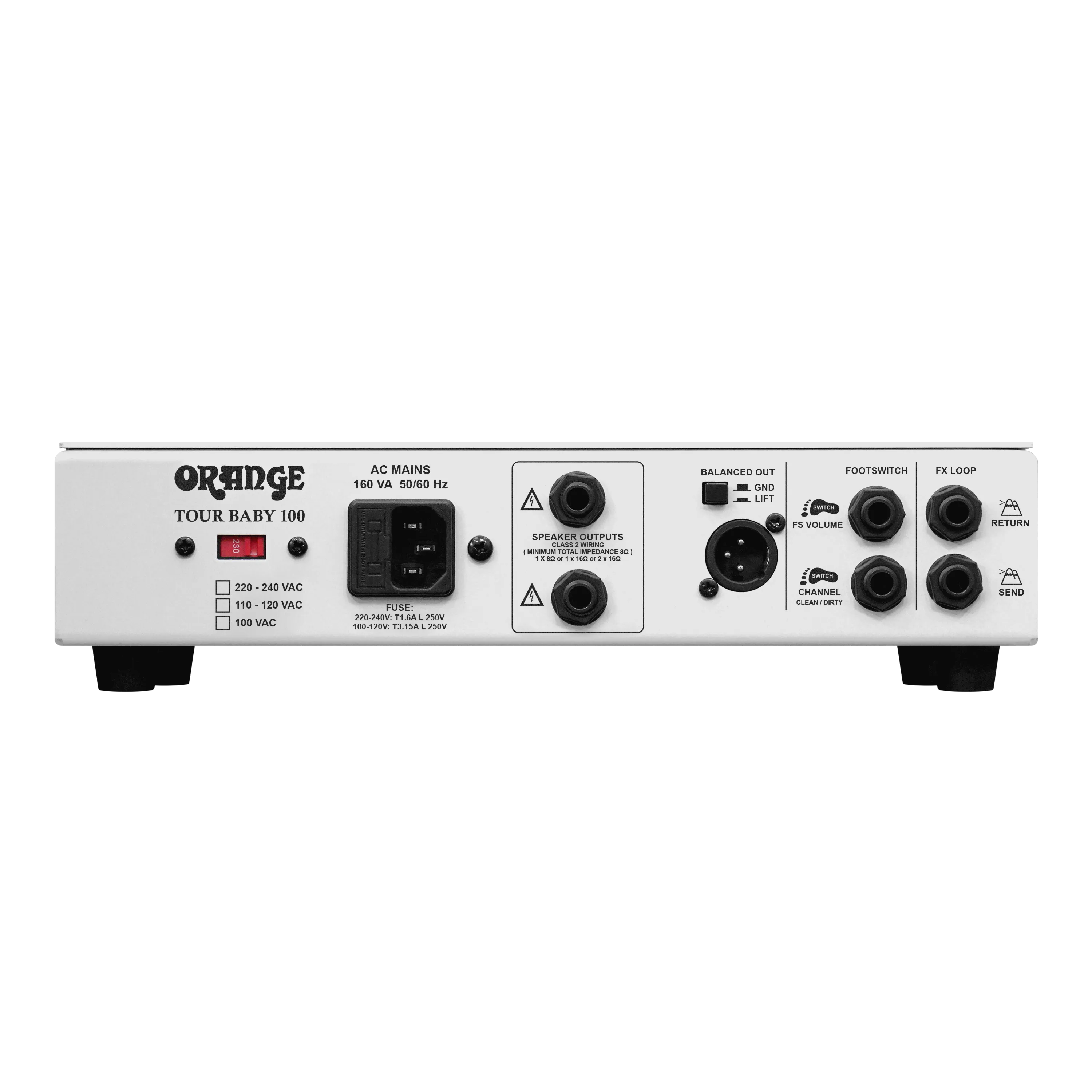 Orange Tour Baby 100 Twin Channel 100W Guitar Amp Head