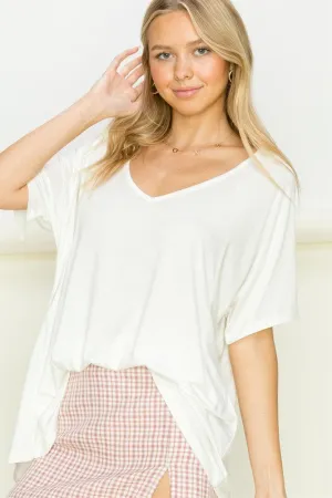 Oversized Short Sleeve Top