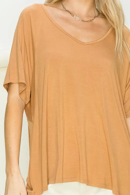 Oversized Short Sleeve Top