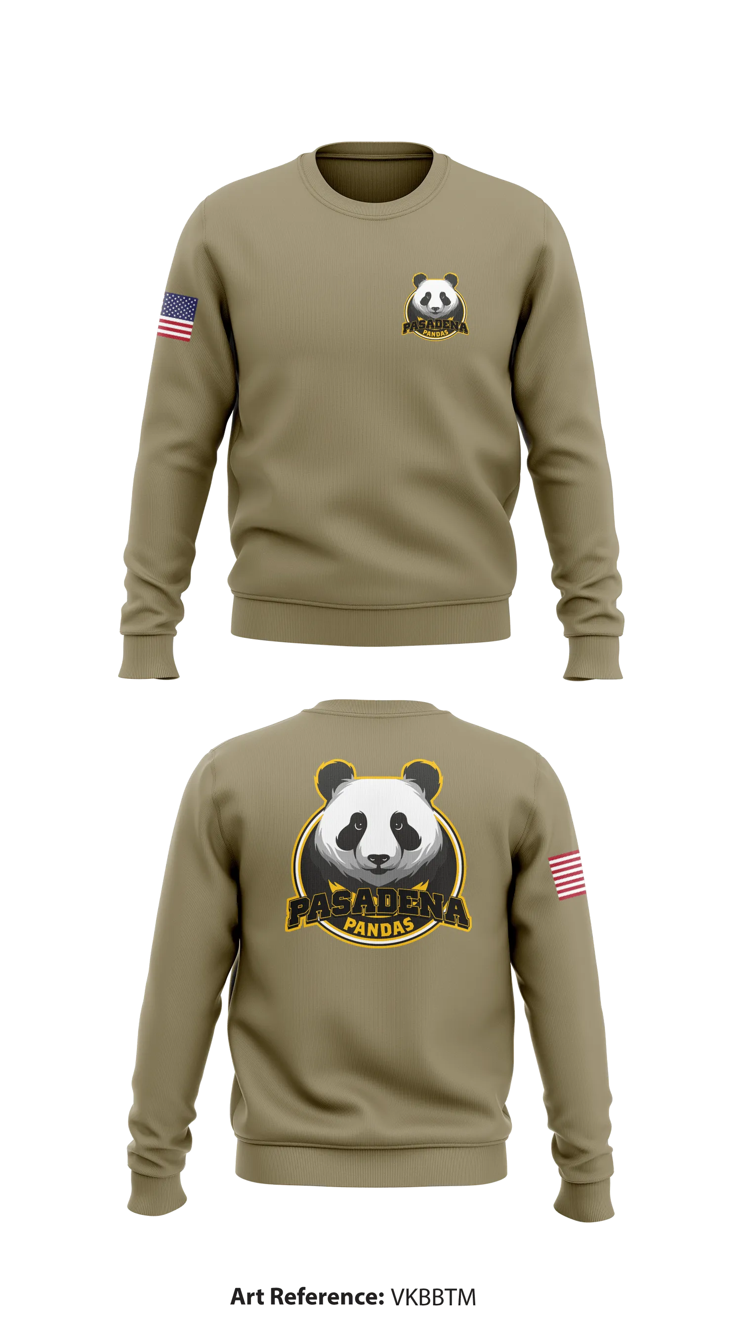 Pasadena Army RS Store 1 Core Men's Crewneck Performance Sweatshirt - VkBBTM