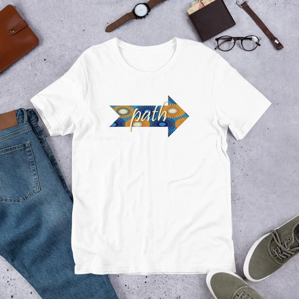 Path African Print Color Short-Sleeve Unisex T-Shirt