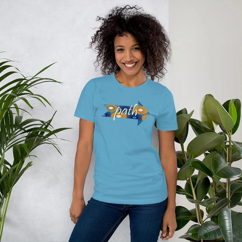 Path African Print Color Short-Sleeve Unisex T-Shirt