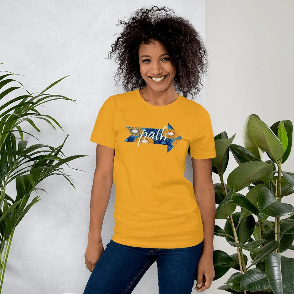 Path African Print Color Short-Sleeve Unisex T-Shirt