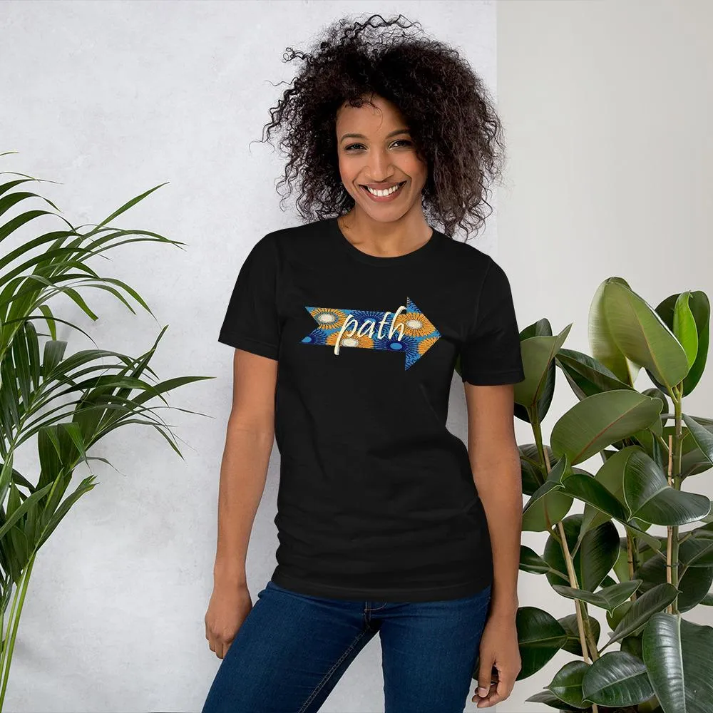 Path African Print Color Short-Sleeve Unisex T-Shirt