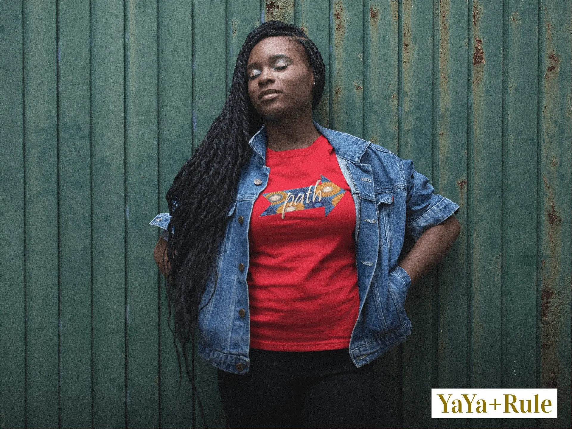 Path African Print Color Short-Sleeve Unisex T-Shirt