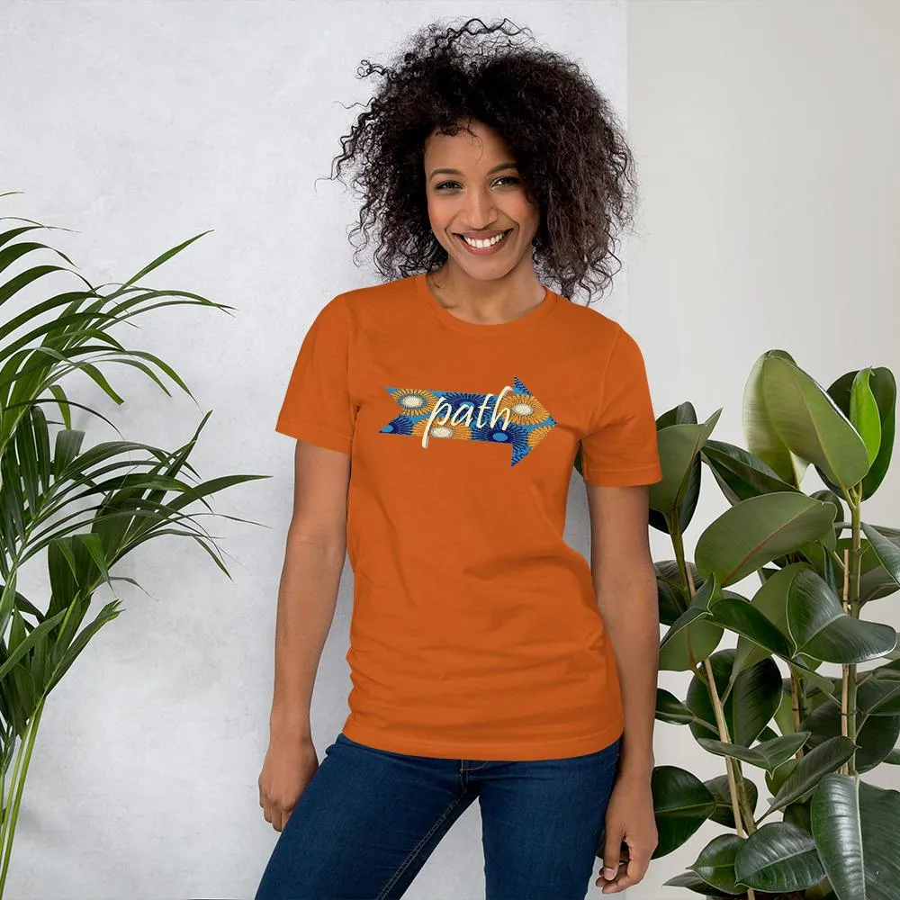 Path African Print Color Short-Sleeve Unisex T-Shirt