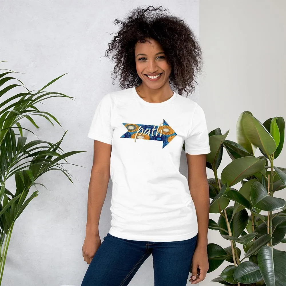 Path African Print Color Short-Sleeve Unisex T-Shirt