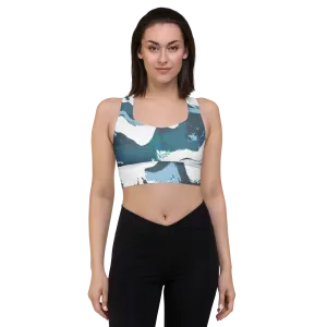 Patriot Marbled Earth Longline sports bra