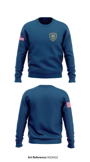 Pelham Police Department, Pelham Massachusetts  Store 1 Core Men's Crewneck Performance Sweatshirt - R5DhGZ