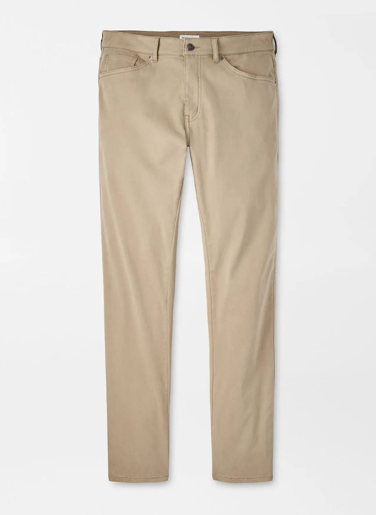 Peter Millar Signature Sateen Five-Pocket Pant - Grain