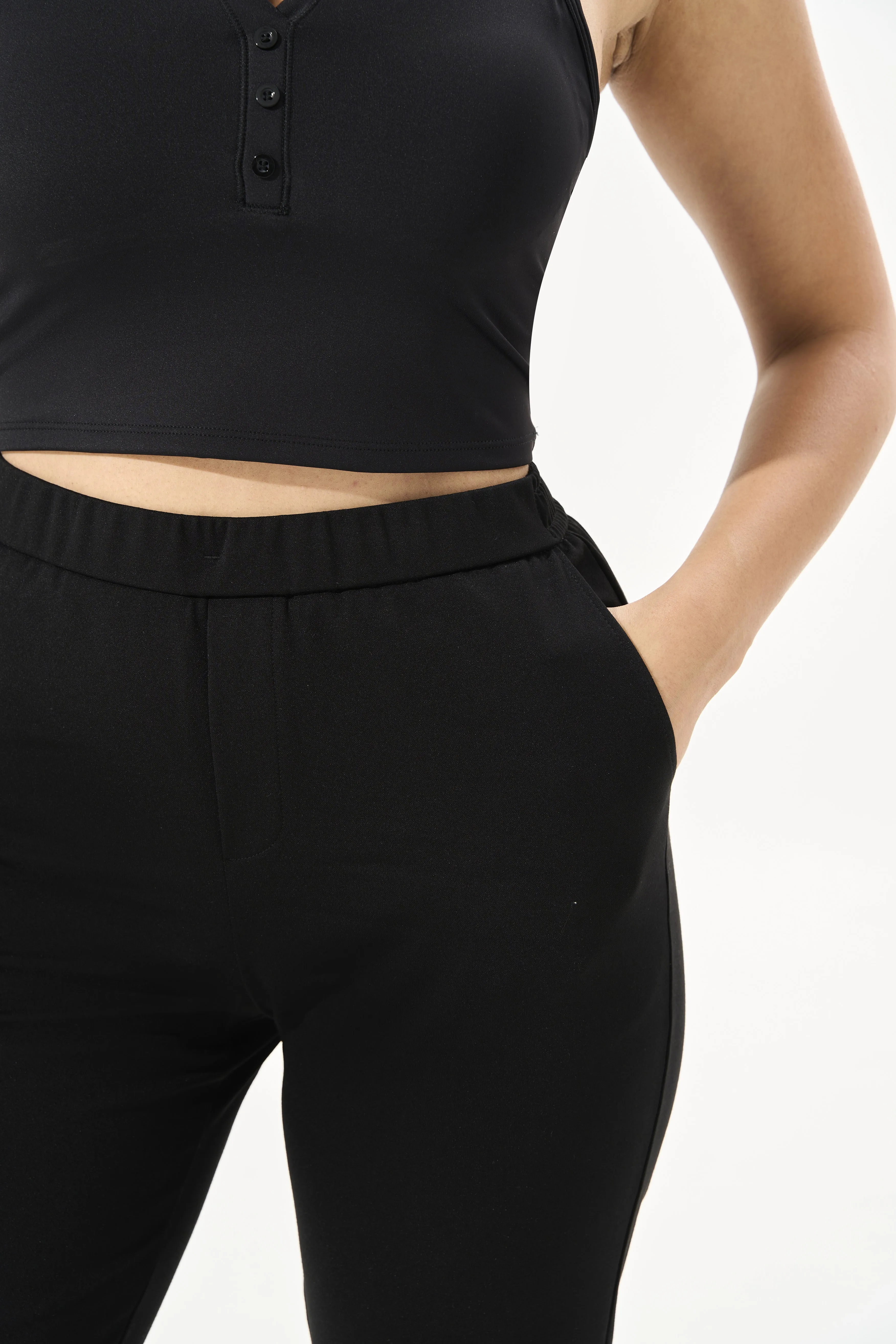 [Petite Collection] Cooling & Breathable, Wrinkle-Free Suit Trouser With Stretchable Waistband & Pockets