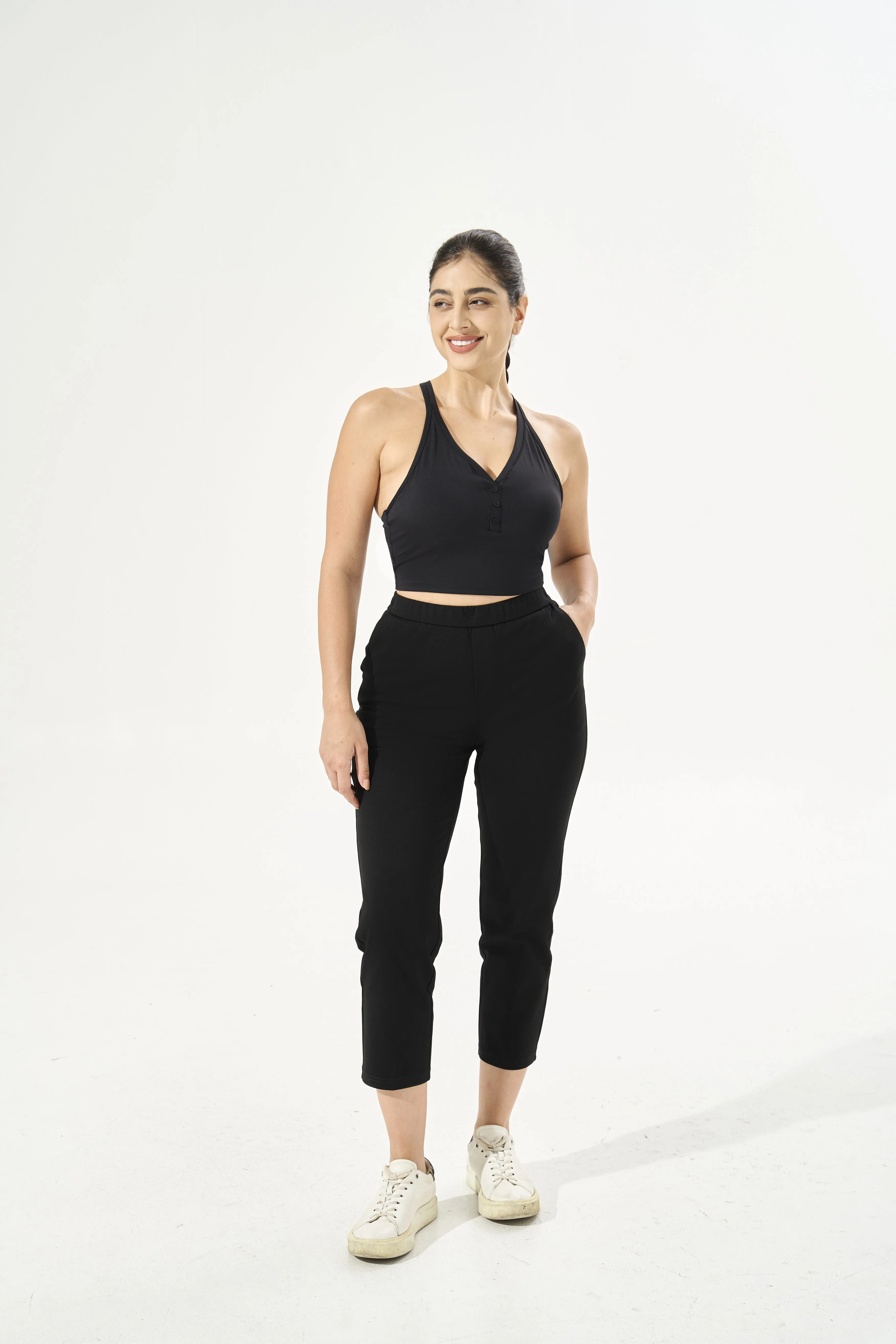 [Petite Collection] Cooling & Breathable, Wrinkle-Free Suit Trouser With Stretchable Waistband & Pockets
