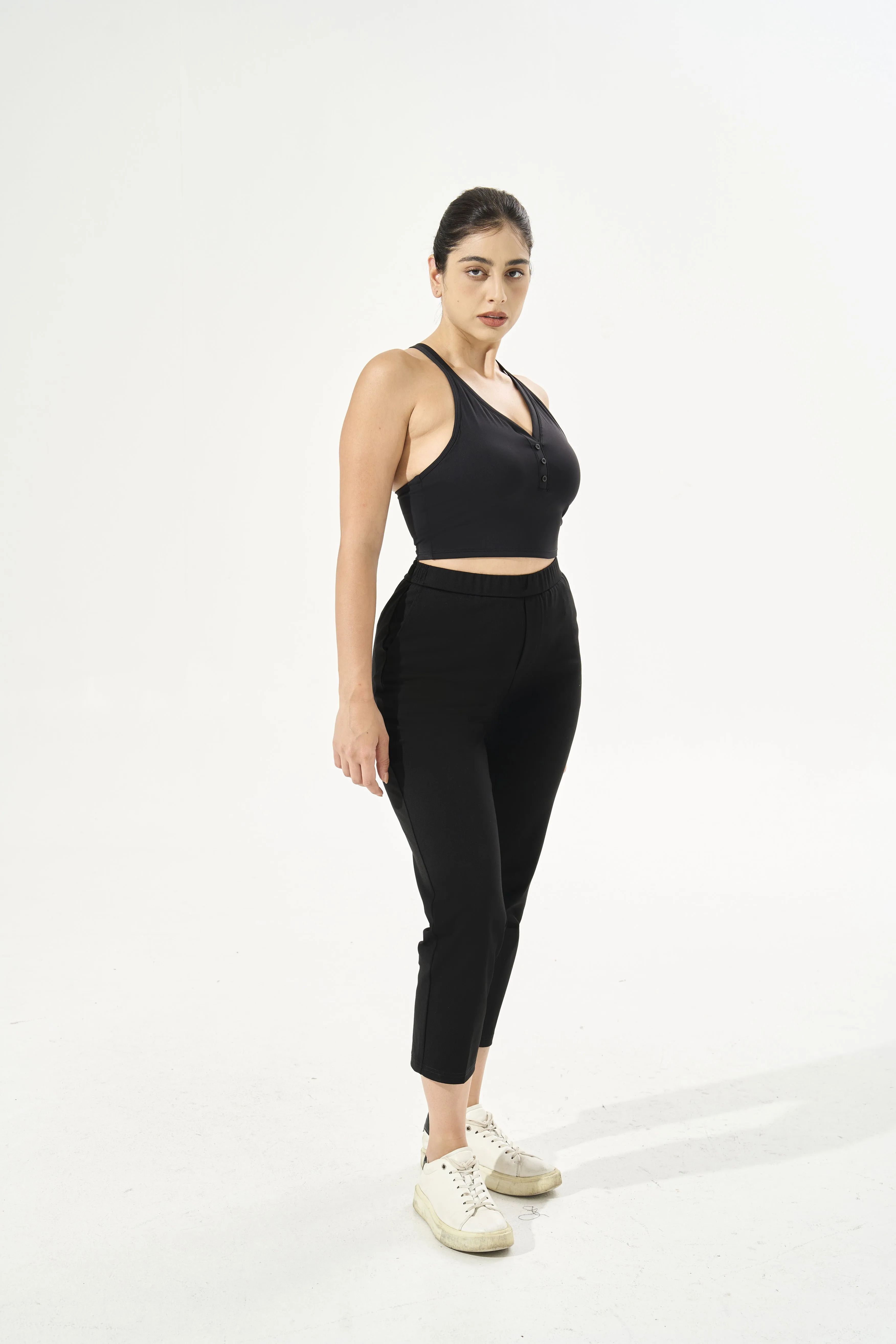 [Petite Collection] Cooling & Breathable, Wrinkle-Free Suit Trouser With Stretchable Waistband & Pockets