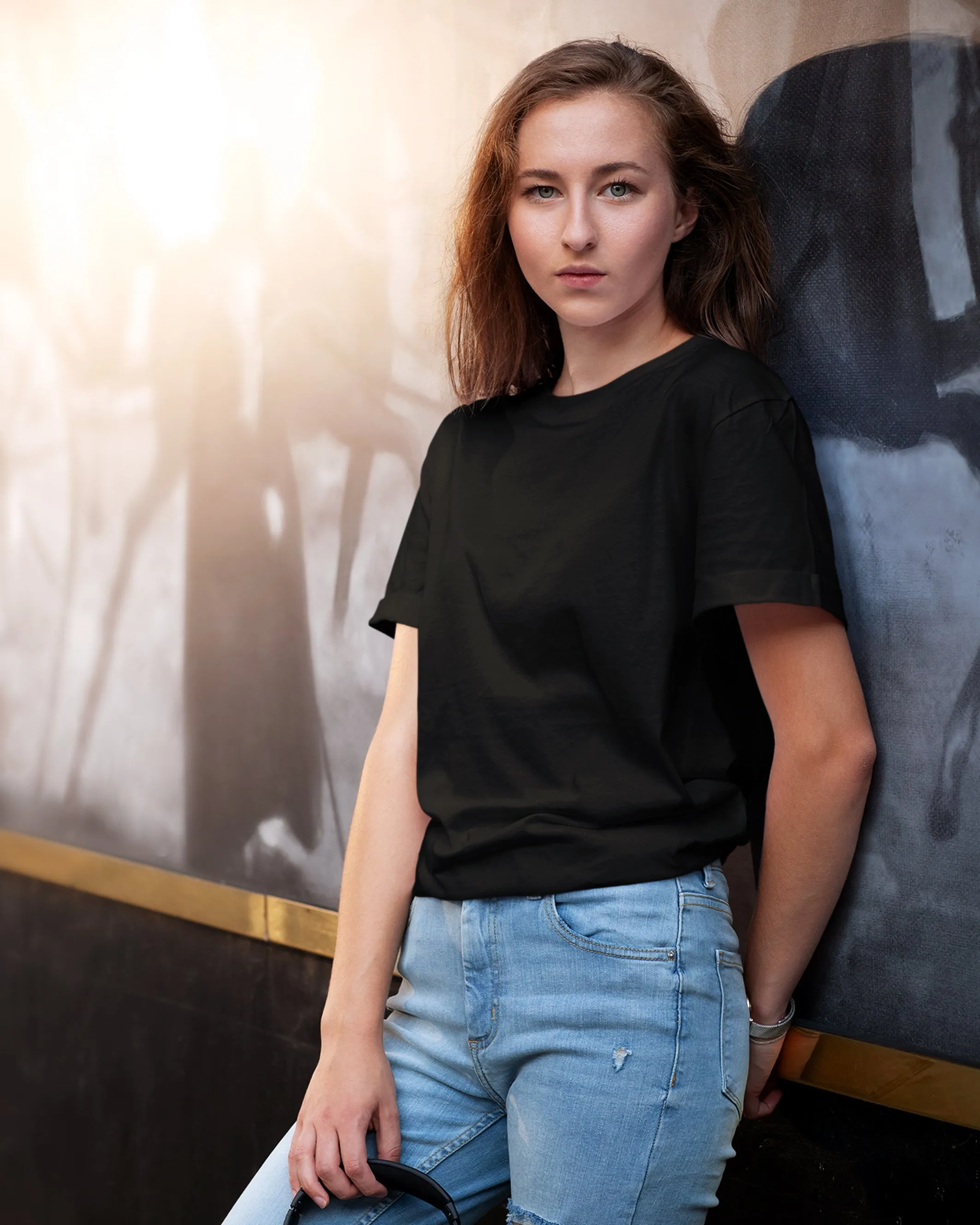 Plain Black Oversized t shirt