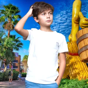 Plain White T-Shirt for Kids