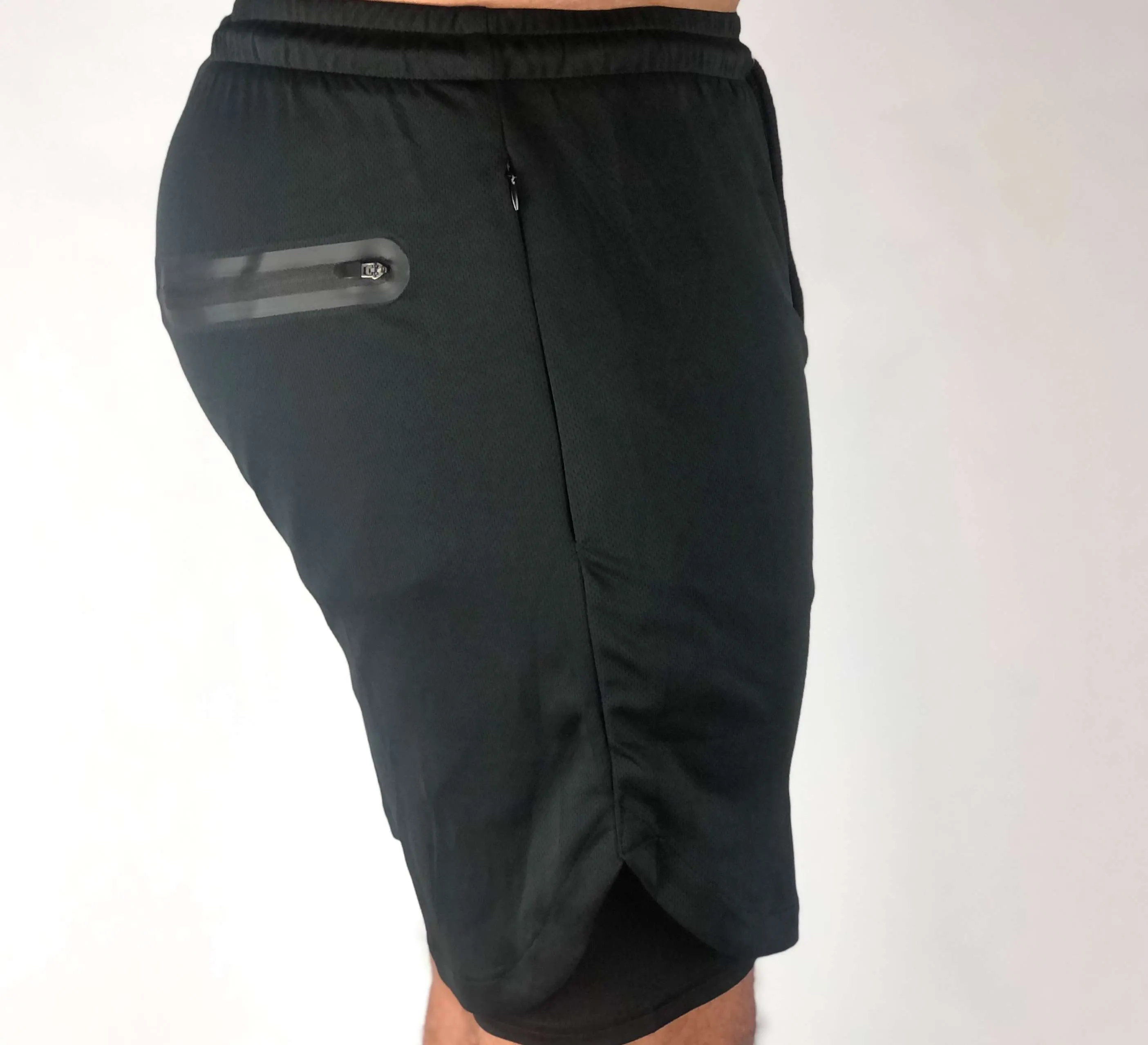 Premium Shorts w/ Compression - Black