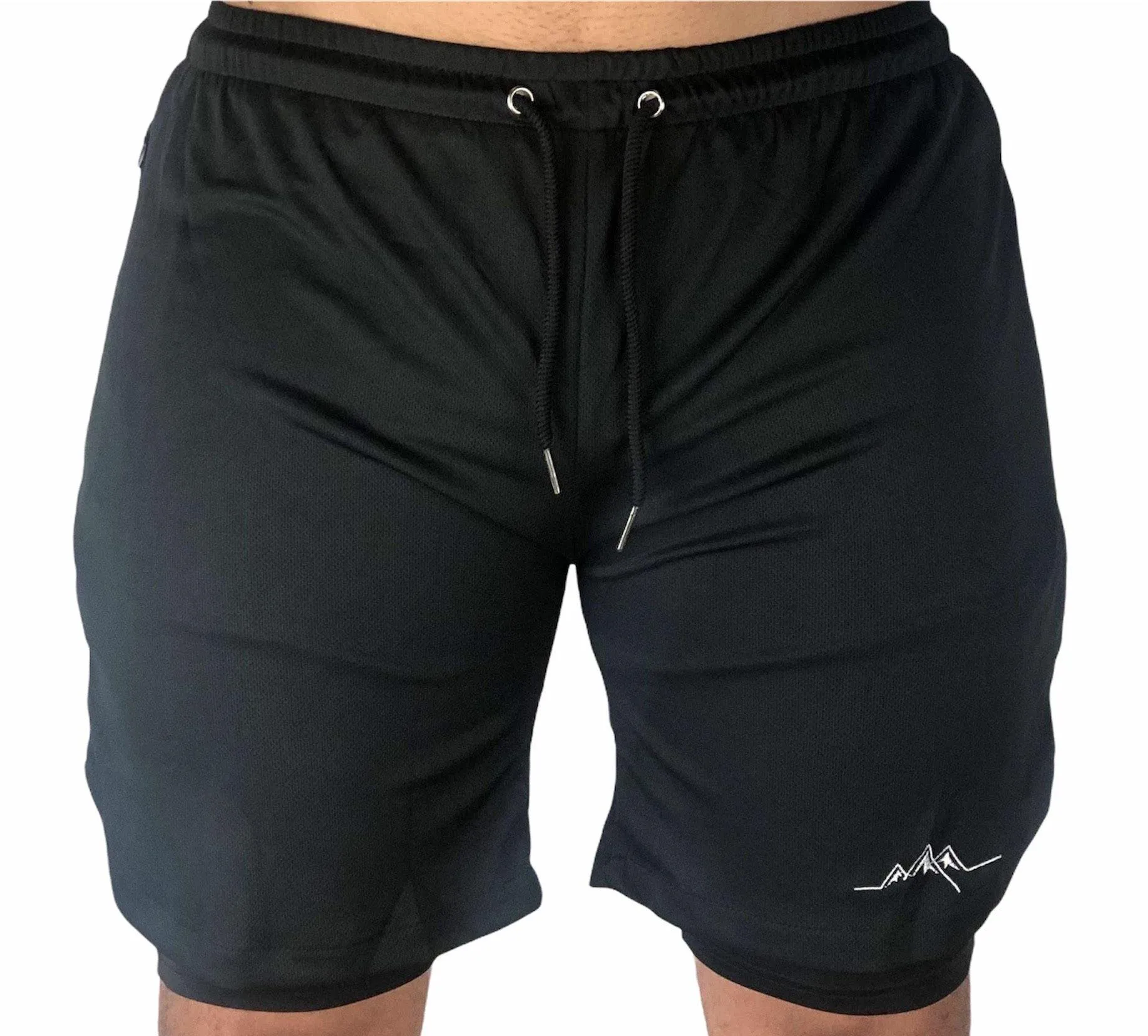 Premium Shorts w/ Compression - Black