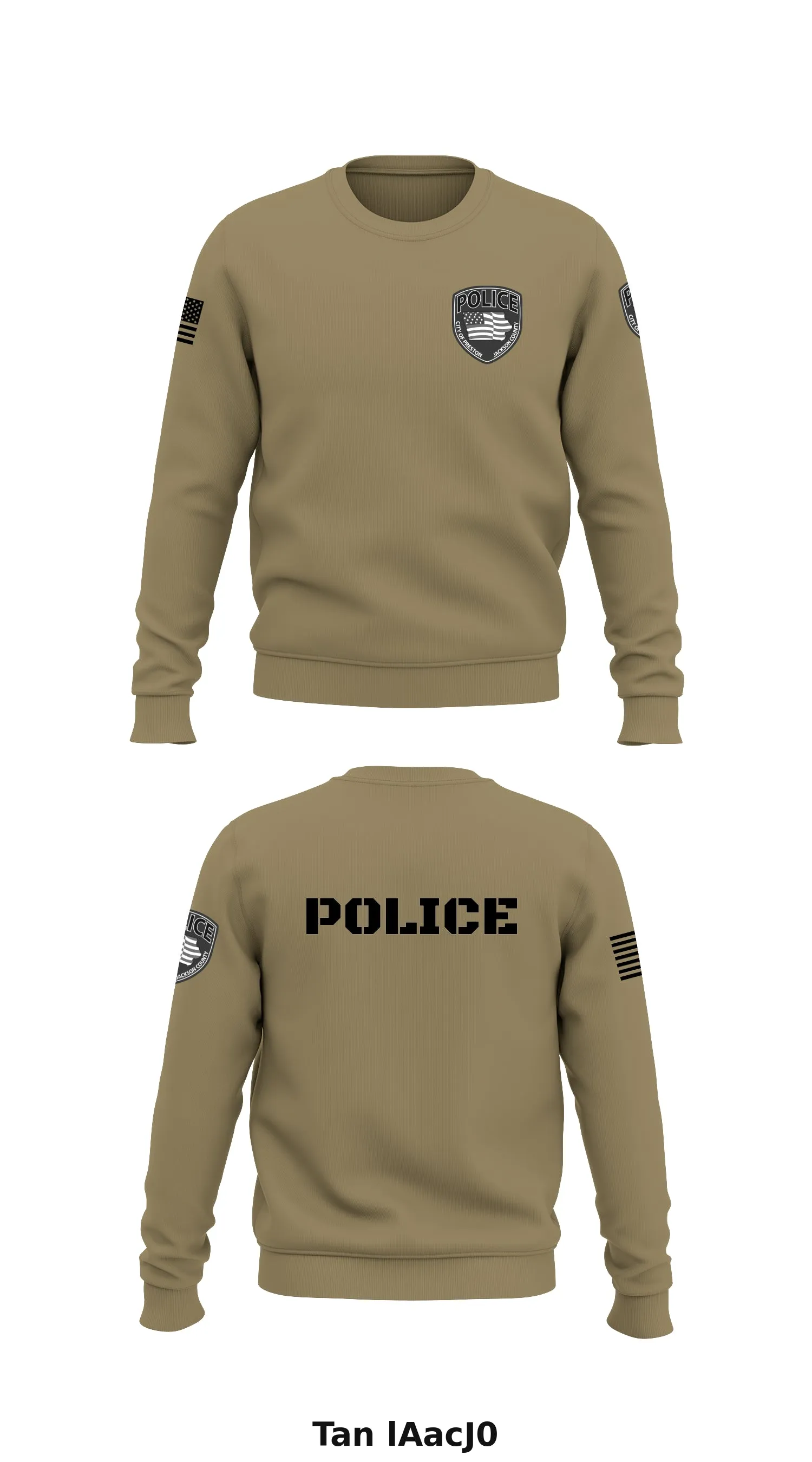 PRESTON POLICE DEPARTMENT Store 1 Core Men's Crewneck Performance Sweatshirt - lAacJ0