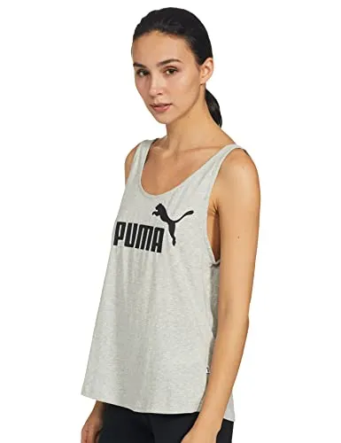 Puma Women's Plain Regular fit T-Shirt (85178504_Light Gray Heather S)