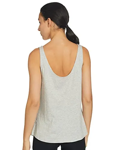 Puma Women's Plain Regular fit T-Shirt (85178504_Light Gray Heather S)