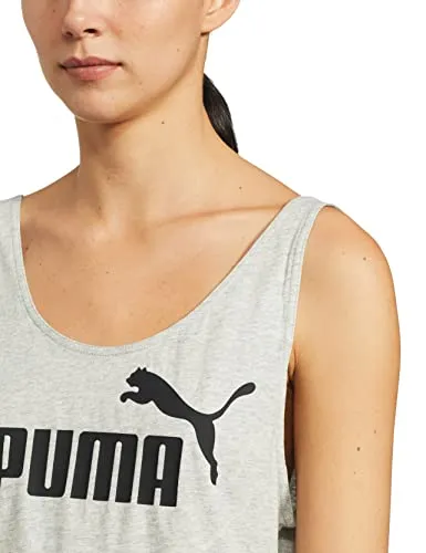 Puma Women's Plain Regular fit T-Shirt (85178504_Light Gray Heather S)