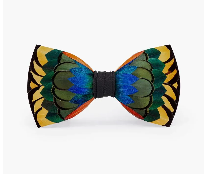 "Dupre" Feather Bow Tie
