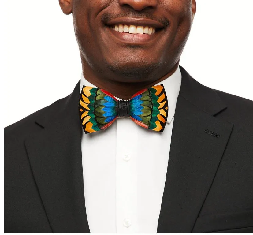 "Dupre" Feather Bow Tie