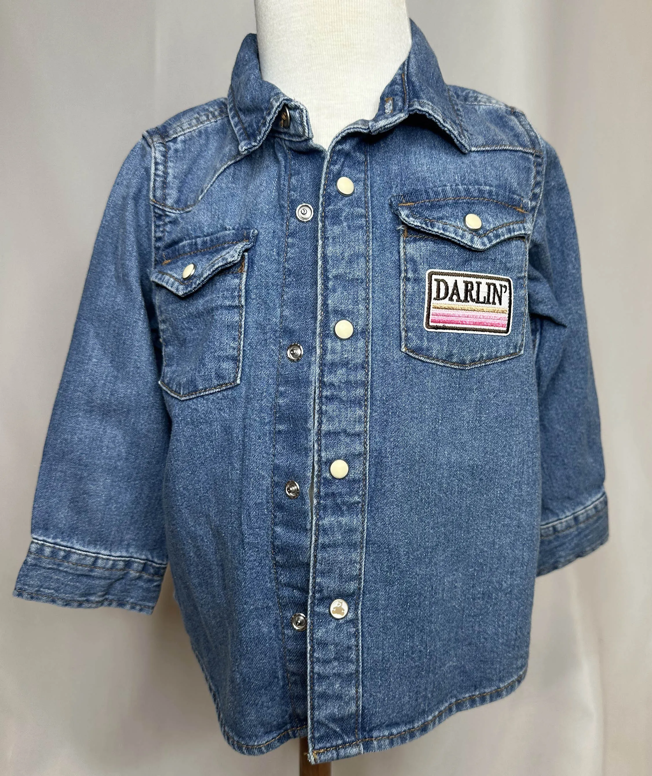 "Howdy" Toddler Denim T-Shirt
