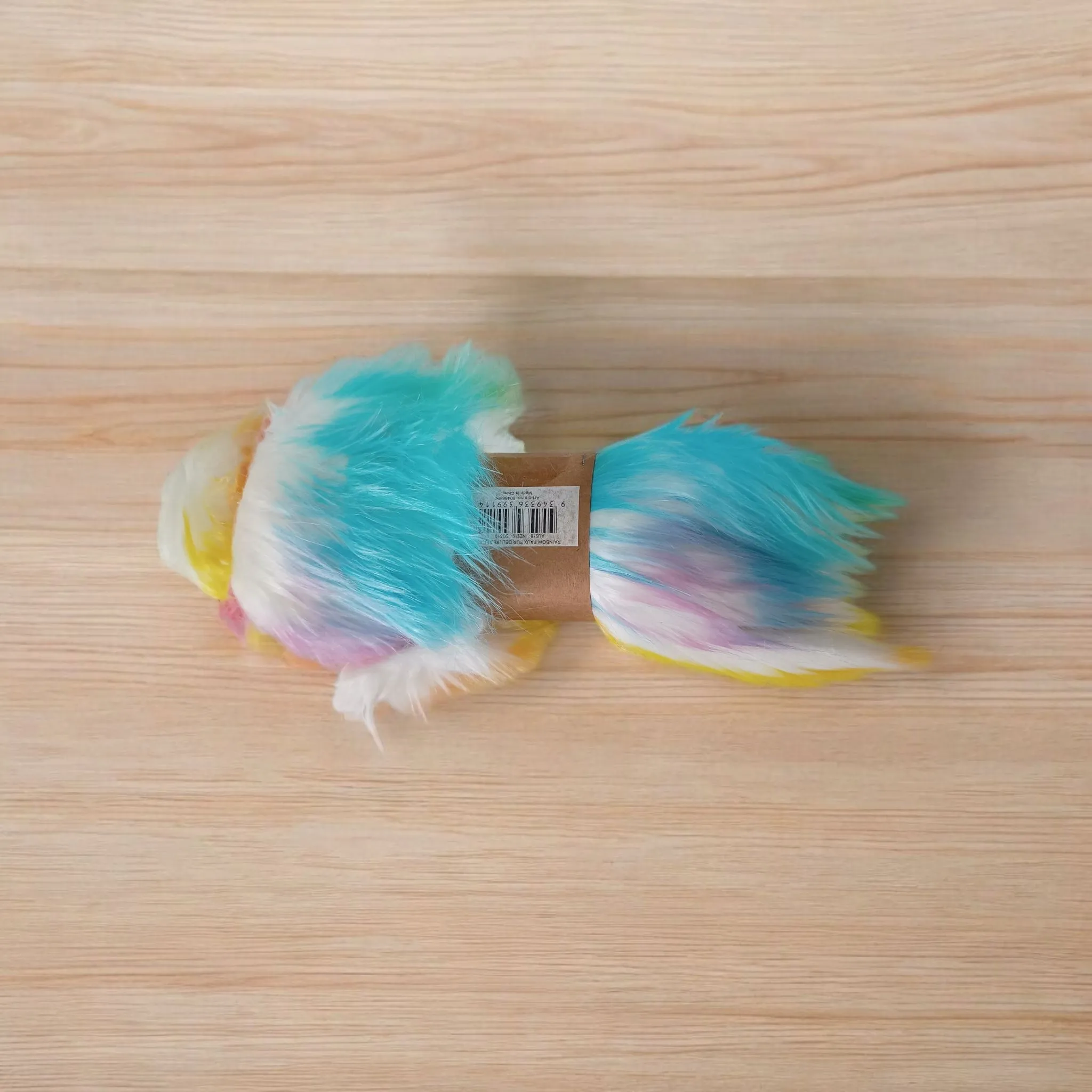 Rainbow Faux Fur Trim – Colourful, Cruelty-Free Fabric for Fashion & DIY Projects