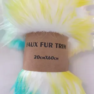 Rainbow Faux Fur Trim – Colourful, Cruelty-Free Fabric for Fashion & DIY Projects