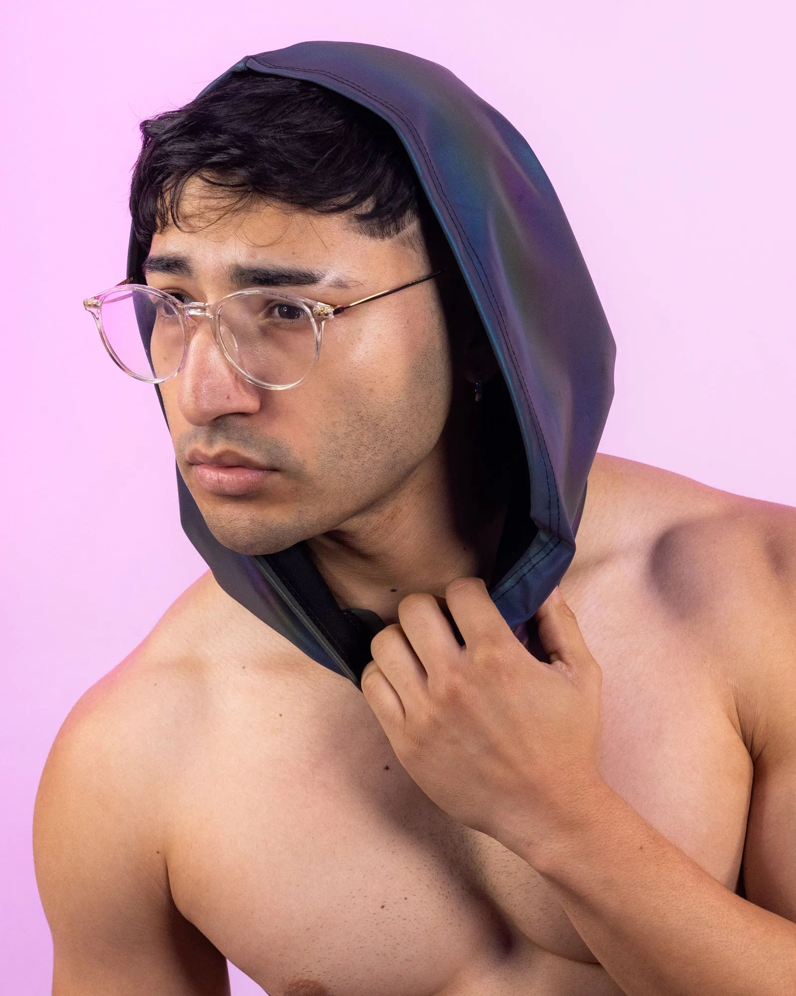 Rainbow Flash Reflective Hood