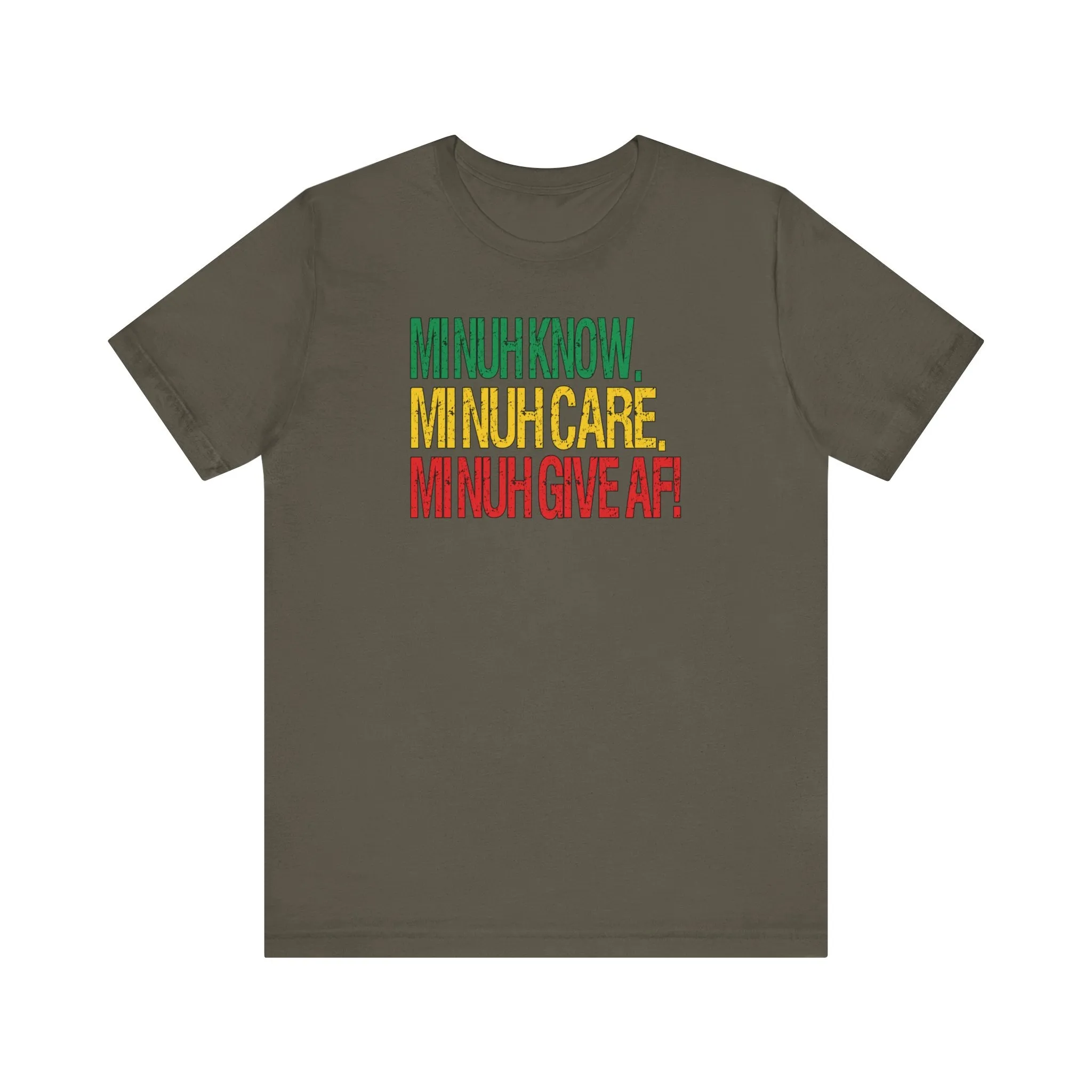 Rasta Colors IDK IDC IDGAF Tee