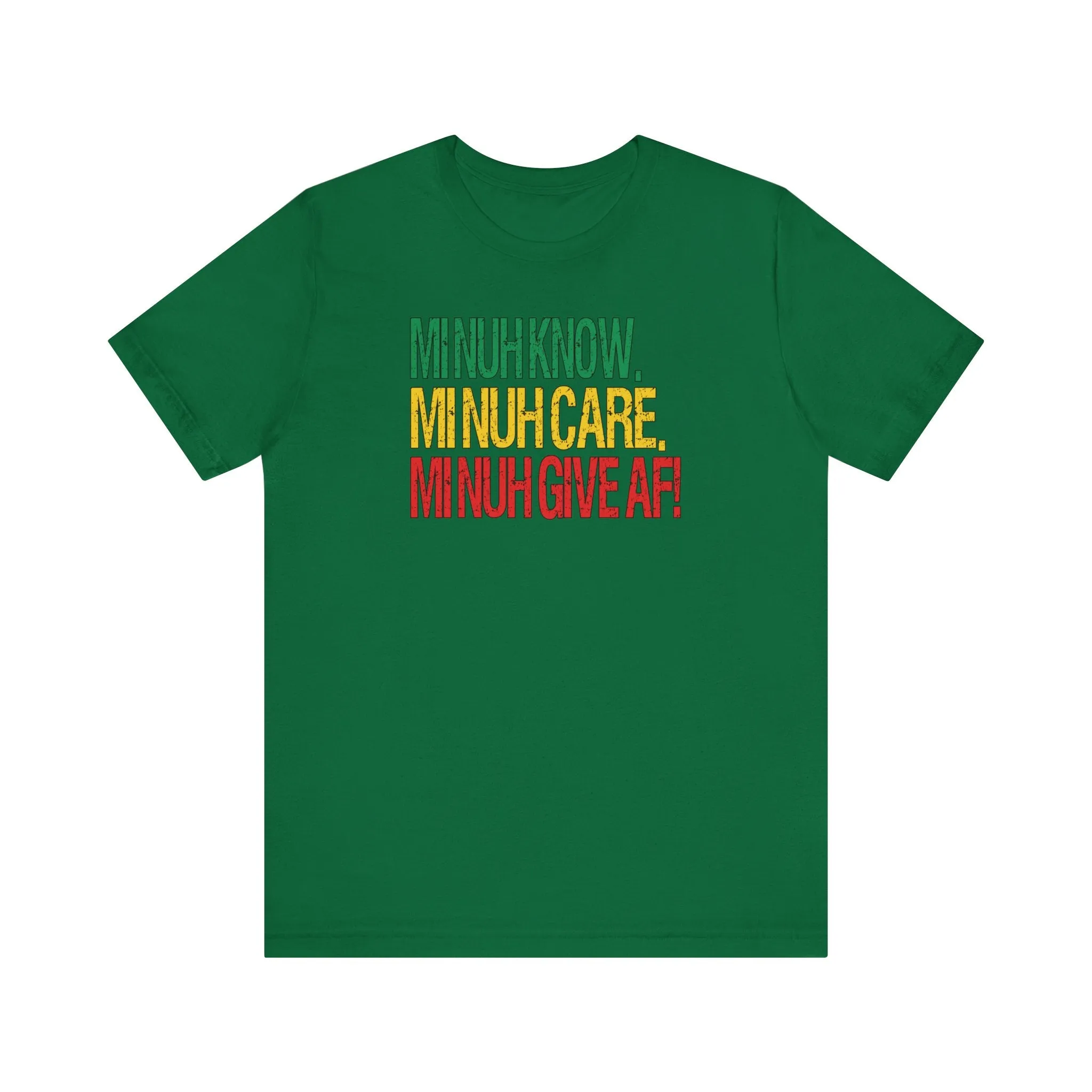Rasta Colors IDK IDC IDGAF Tee