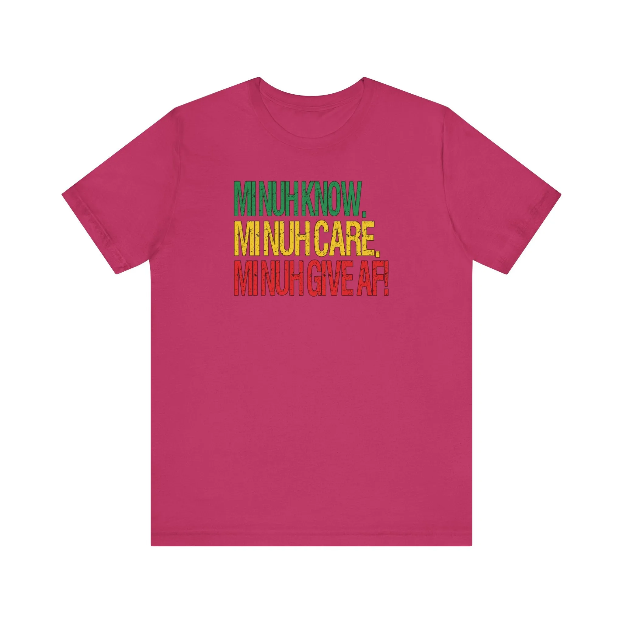 Rasta Colors IDK IDC IDGAF Tee