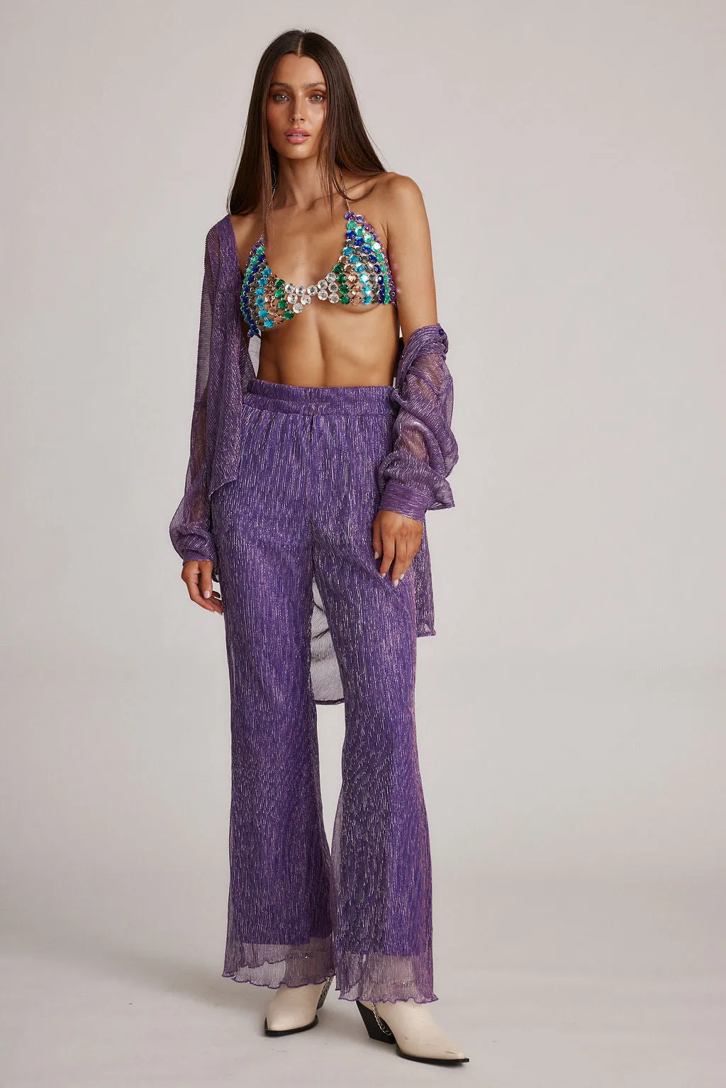 Rayana Rhinestone Multicolor Bralette