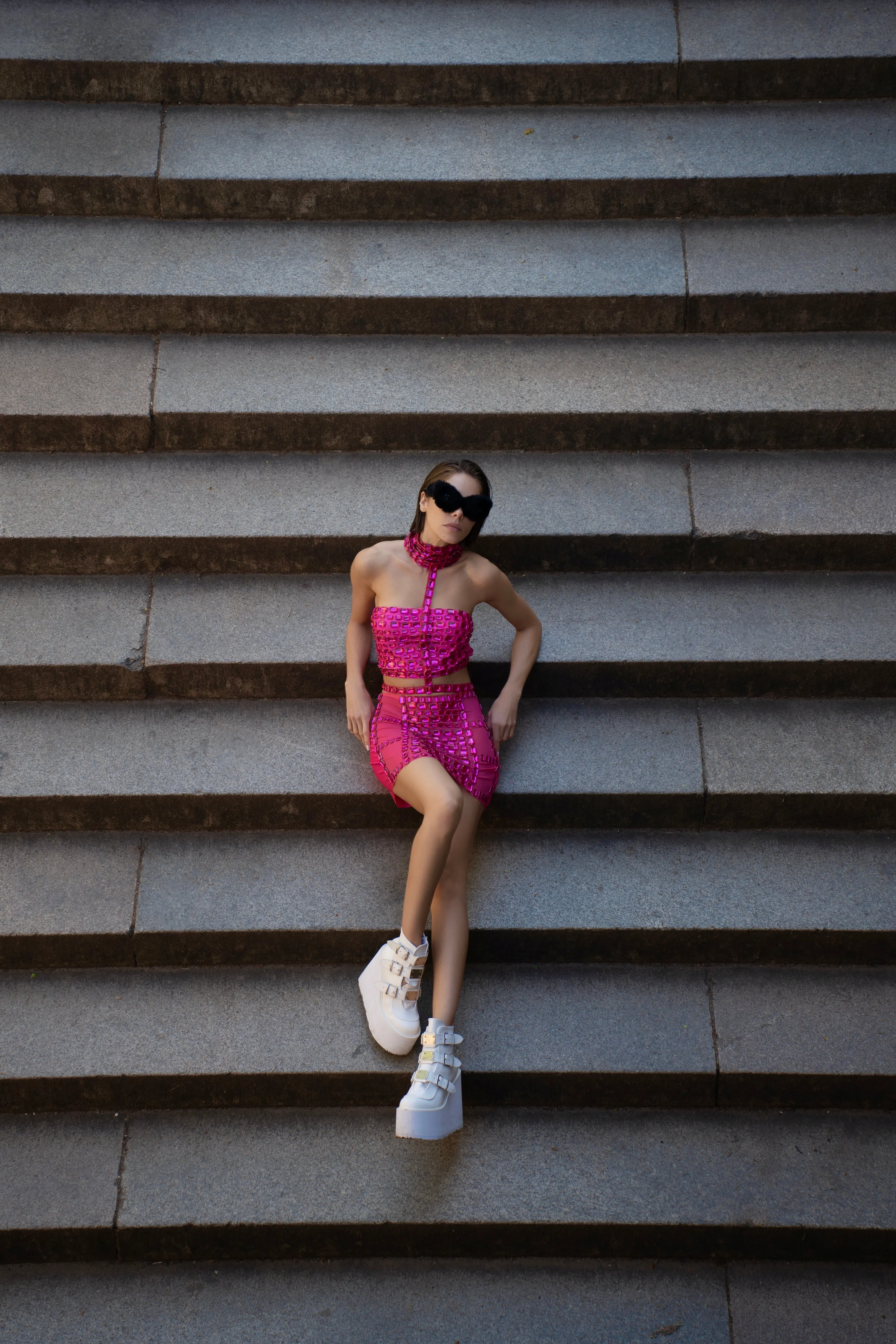 Reality Is Overrated Pink Top and Skirt Set