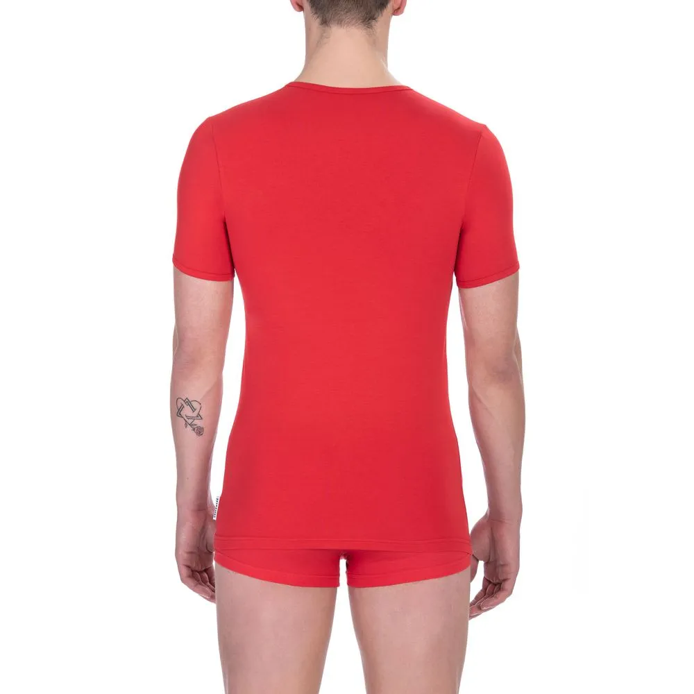 Red Cotton Men's T-Shirt